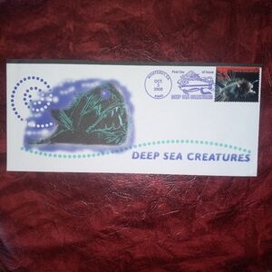 Rare First Day Issue DEEP SEA CREATURES. US stamp Oct 2000
